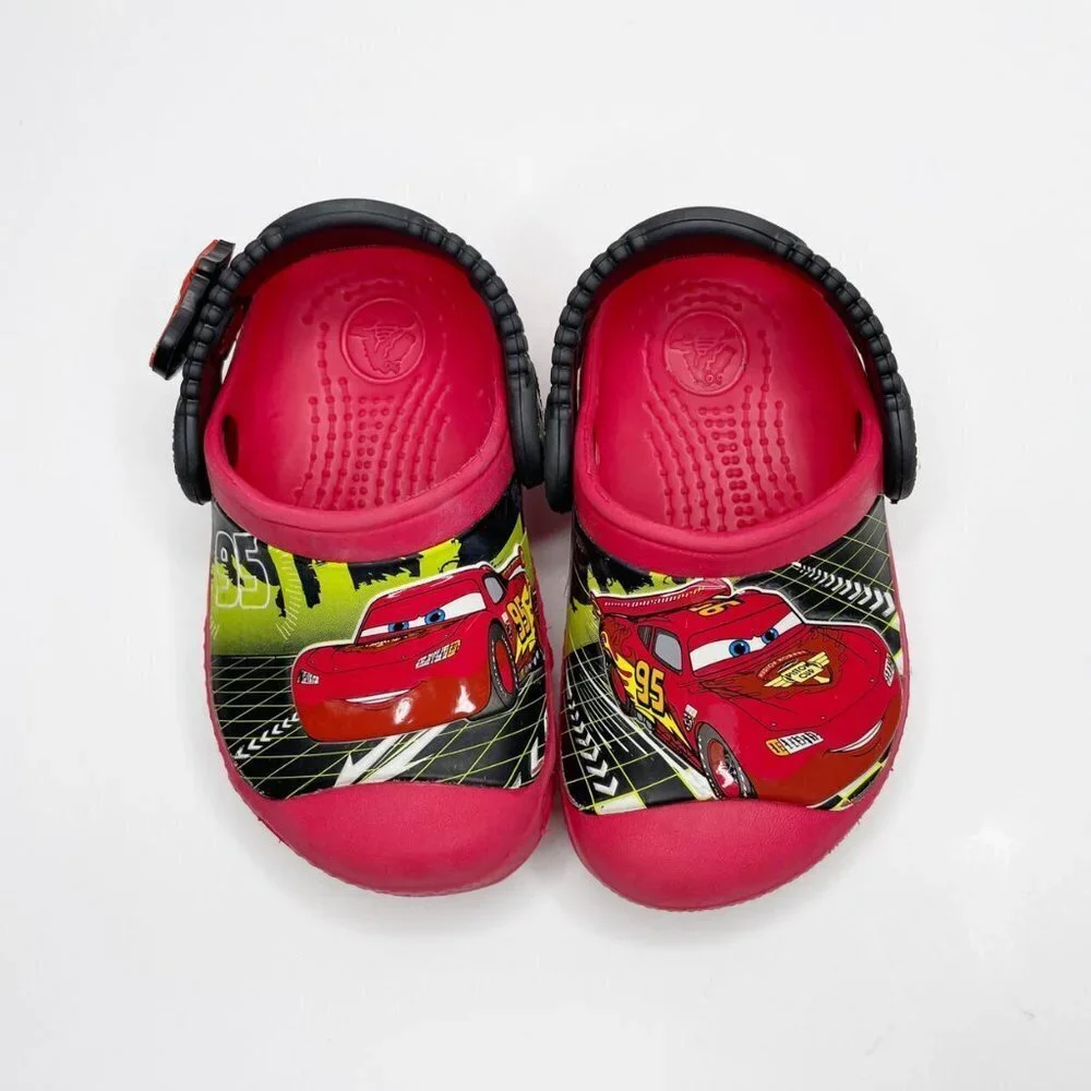 Crocs CC Glow in the Dark Cars Lighting McQueen Cl